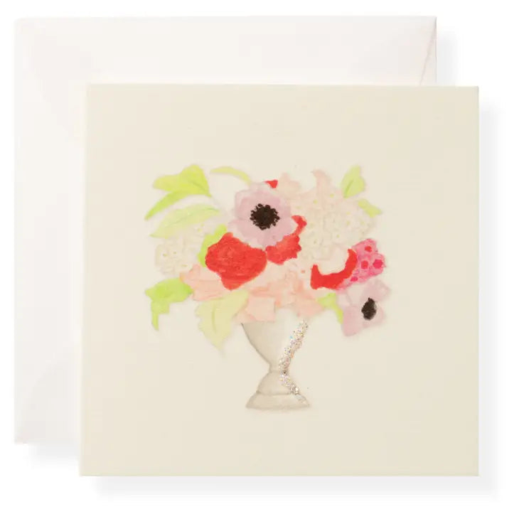Floral Blank Note Card
