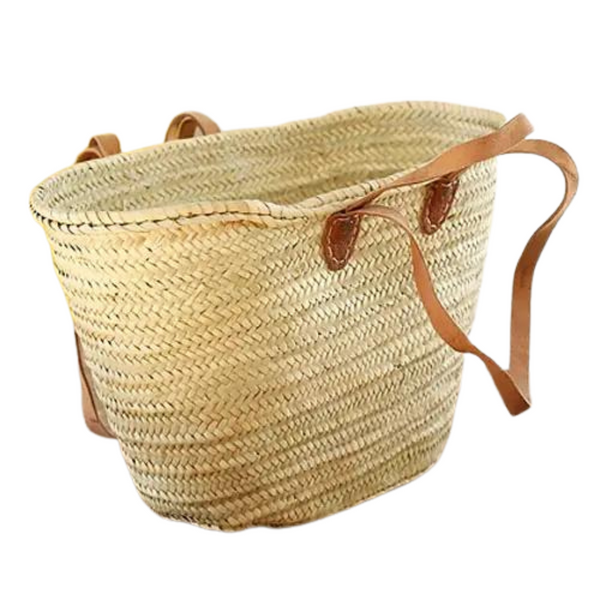 French Straw Shopping Tote | Basket